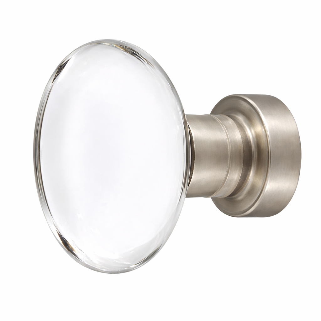 1 3/4 Inch Emtek Crystal Glass Hampton Cabinet & Furniture Knob
