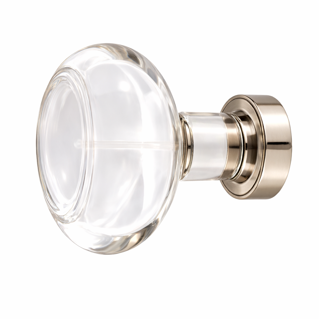 1 1/4 Inch Glass Georgetown Cabinet & Furniture Knob