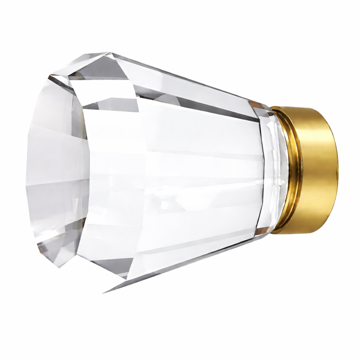 1 Inch Crystal Glass Brookmont Cabinet & Furniture Knob