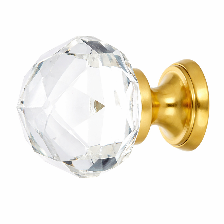 1 Inch Crystal Glass Diamond Cabinet & Furniture Knob