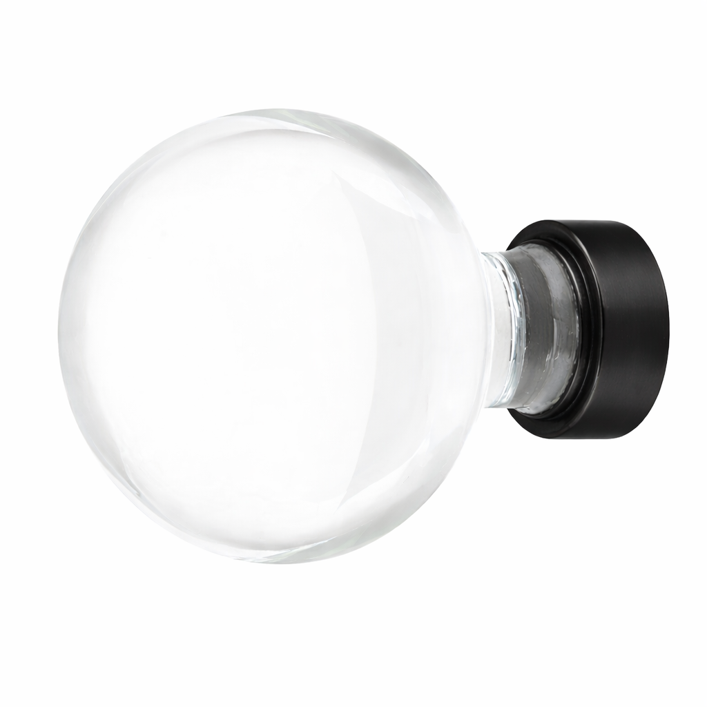 1 Inch Crystal Glass Bristol Cabinet & Furniture Knob