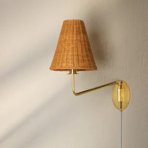 ##Antique Hardware## Issa Plug-In Sconce