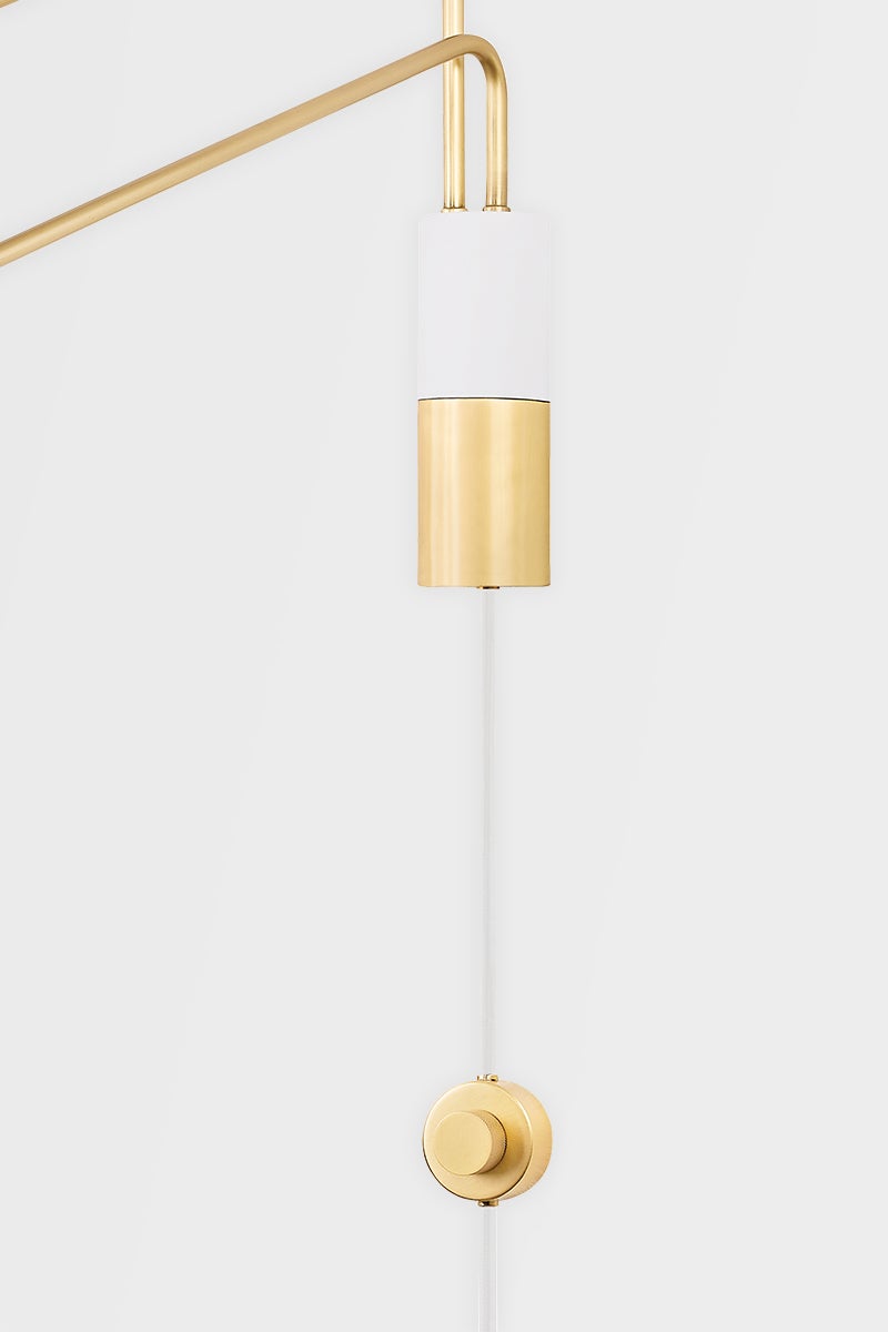 ##Antique Hardware## Split Plug-in Sconce