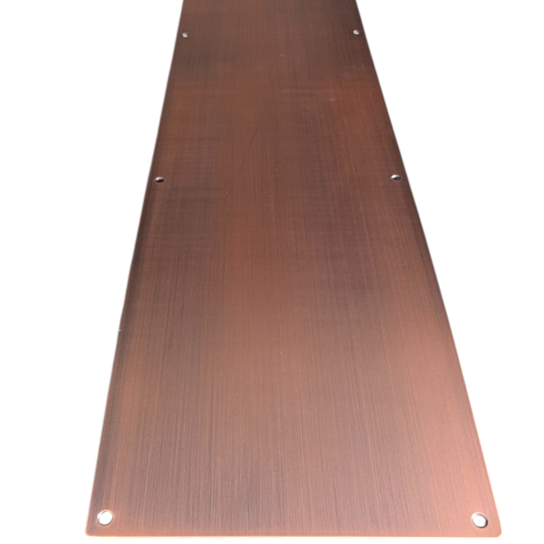 ##Antique Hardware## 8 Inch x 34 Inch Stainless Steel Kick Plate (Antique Copper Finish)