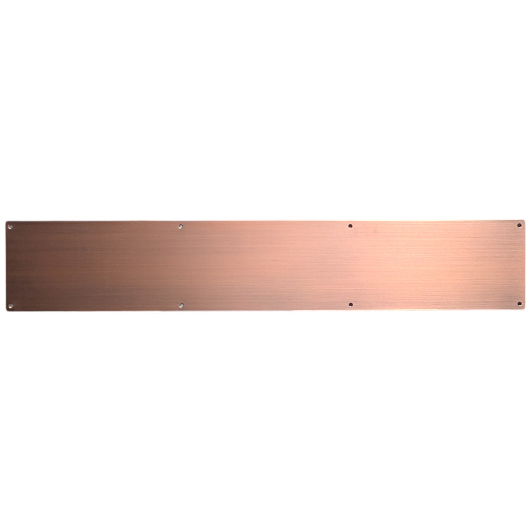 ##Antique Hardware## 6 Inch x 34 Inch Stainless Steel Kick Plate (Antique Copper Finish)