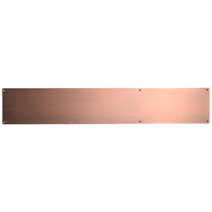 ##Antique Hardware## 6 Inch x 34 Inch Stainless Steel Kick Plate (Antique Copper Finish)
