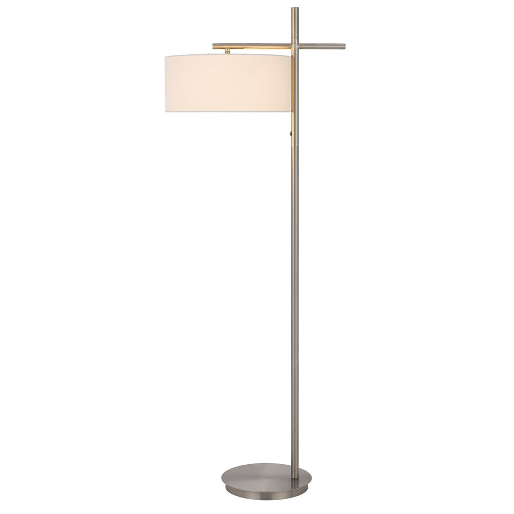 ##Antique Hardware## LAVAL METAL FLOOR LAMP WITH POLE ROCKER SWITCH