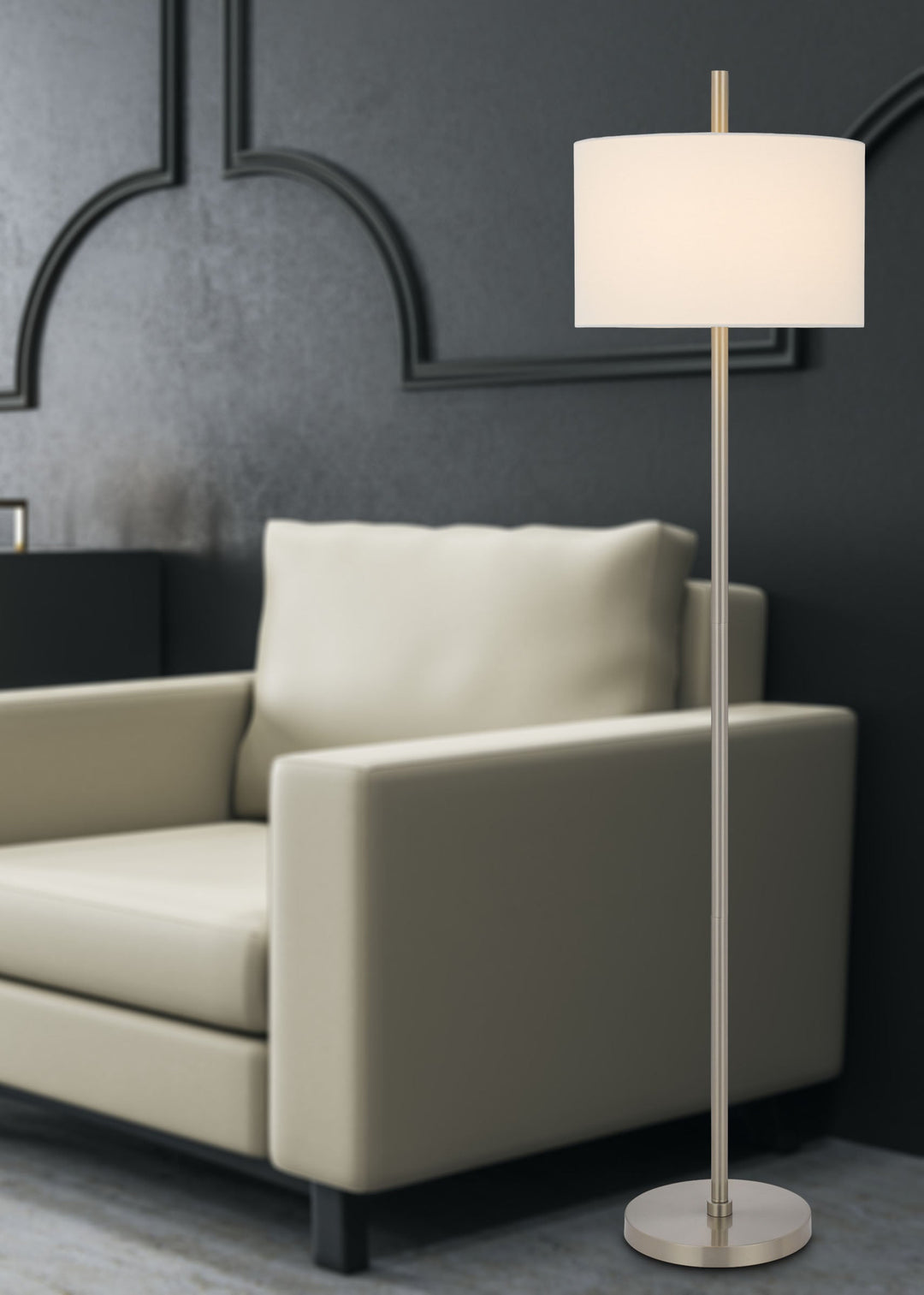 ##Antique Hardware## ROANNE METAL FLOOR LAMP