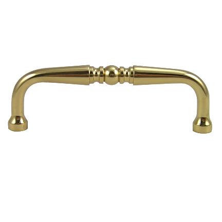##Antique Hardware## 3 7/8 Inch Solid Brass Pull