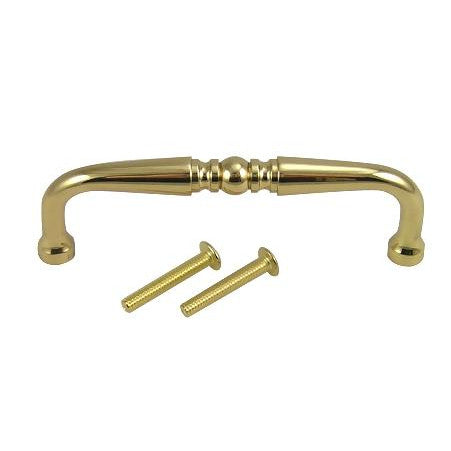 ##Antique Hardware## 3 7/8 Inch Solid Brass Pull