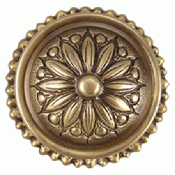 ##Antique Hardware## Ornate Victorian Long Backplate Door Set with Floral Imprint Door Knobs (Several Finishes Available)