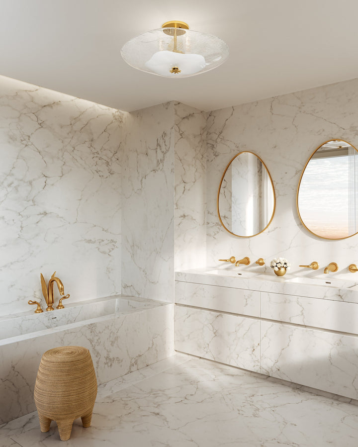 ##Antique Hardware## Lago Semi Flush