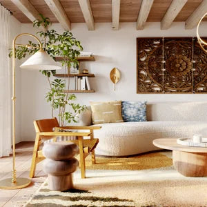 ##Antique Hardware## Sang Floor Lamp