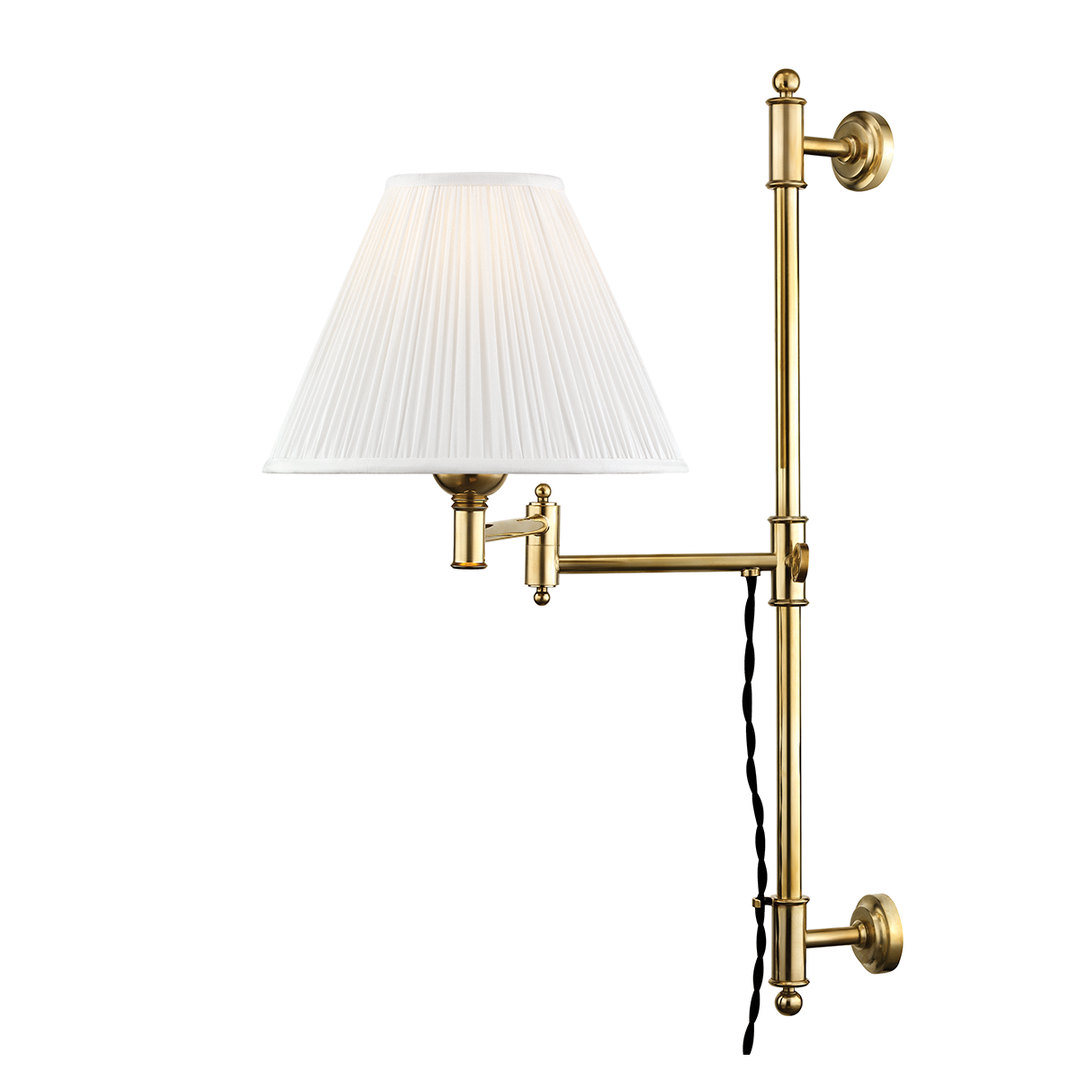 ##Antique Hardware## Classic No.1 Plug-in Sconce