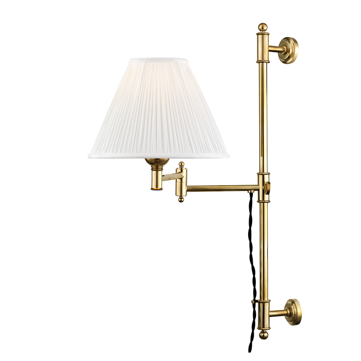 ##Antique Hardware## Classic No.1 Plug-in Sconce