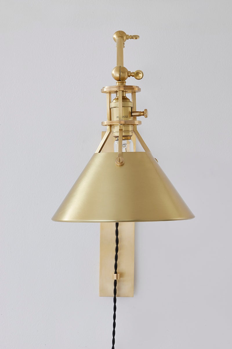 ##Antique Hardware## METAL NO. 2 Plug-in Sconce