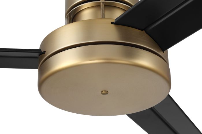 ##Antique Hardware## 54" Mondo in Satin Brass w/ Flat Black Blades