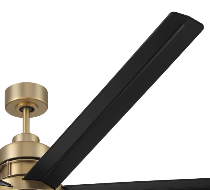 ##Antique Hardware## 72" Mondo in Satin Brass w/ Flat Black Blades