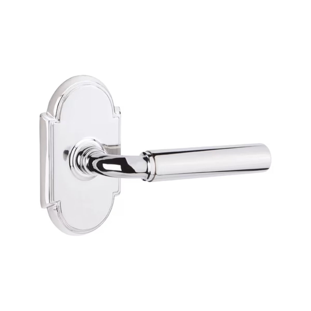 Emtek Solid Brass Manning Lever With #8 Arched Rosette (Several Finishes Available)