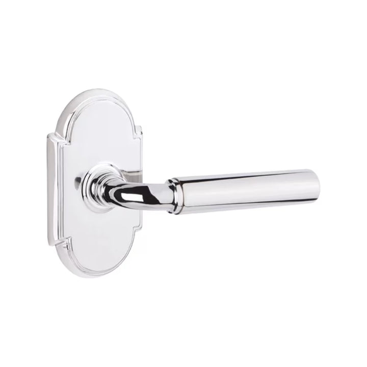 Emtek Solid Brass Manning Lever With #8 Arched Rosette (Several Finishes Available)