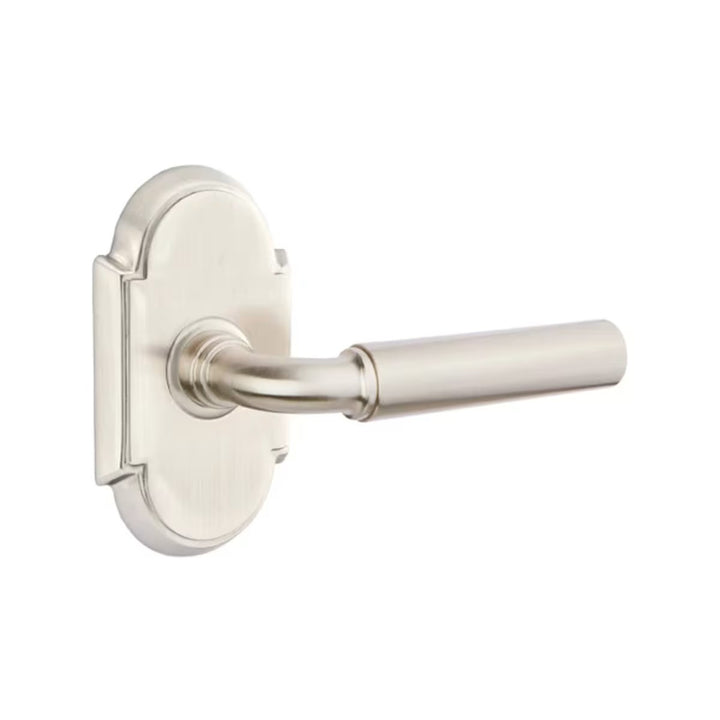 Emtek Solid Brass Manning Lever With #8 Arched Rosette (Several Finishes Available)