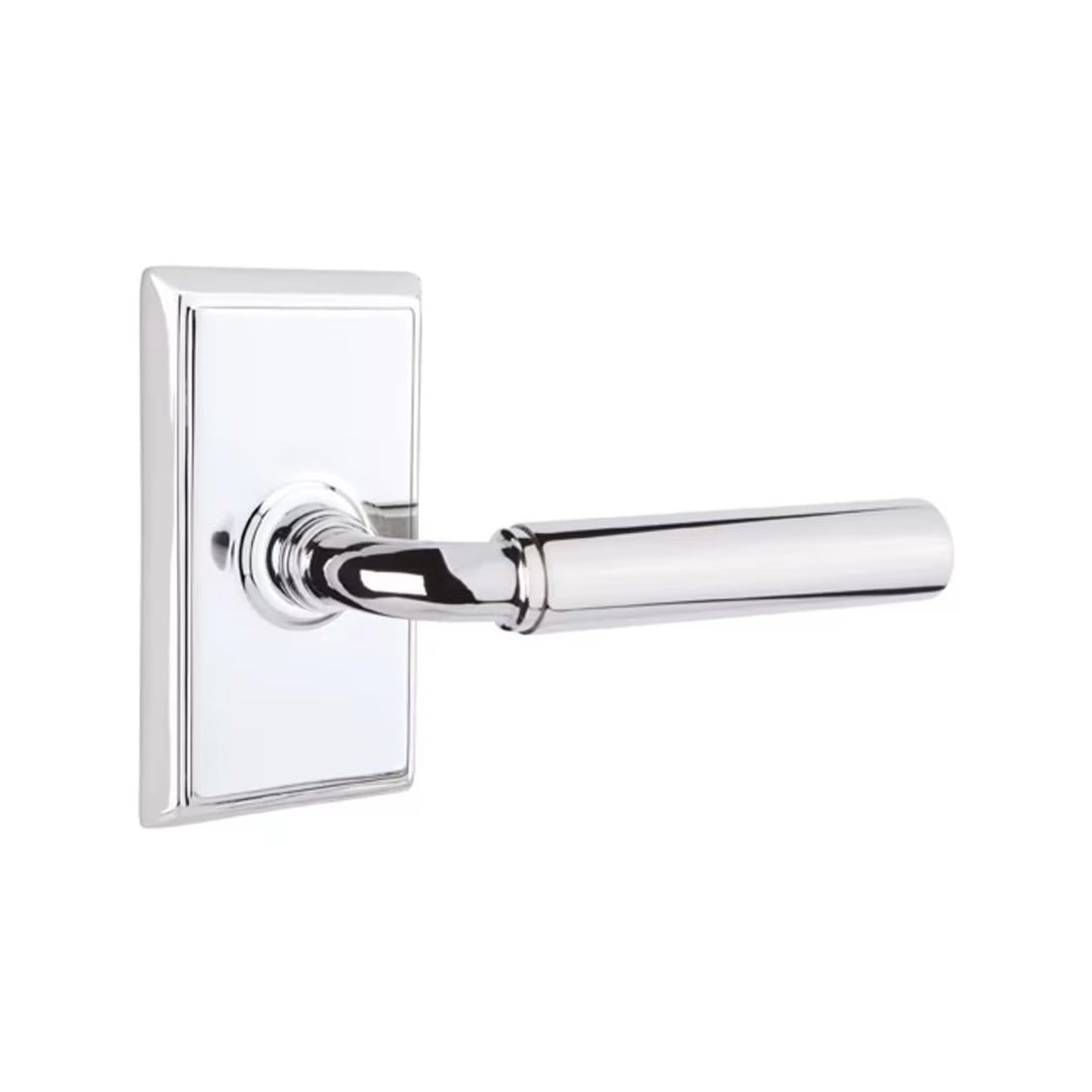 Emtek Solid Brass Manning Lever With Rectangular Rosette (Several Finishes Available)