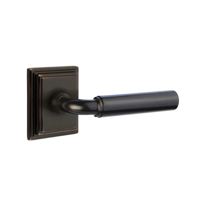 Emtek Solid Brass Manning Lever With Wilshire Rosette (Several Finishes Available)