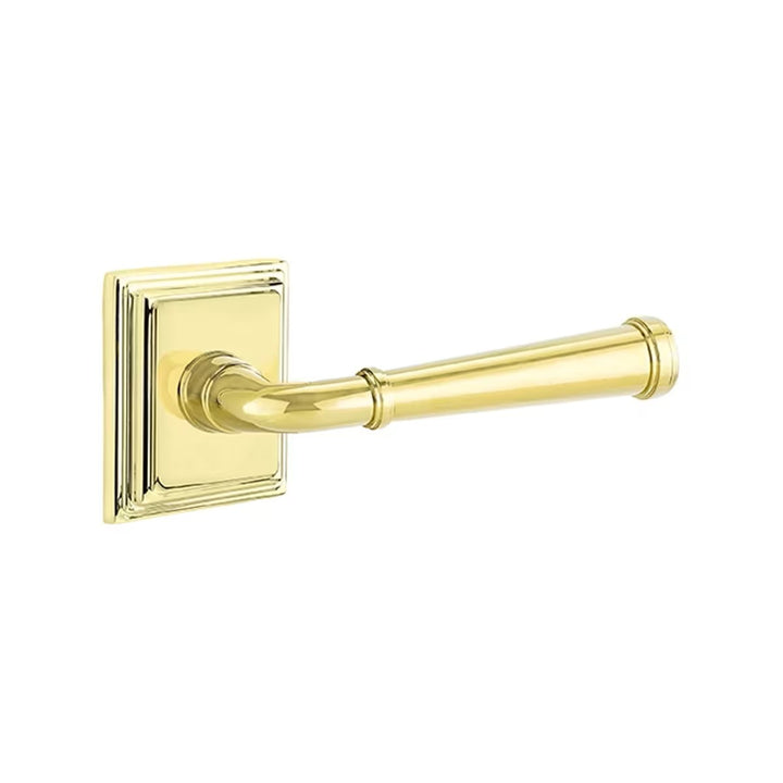 Emtek Solid Brass Merrimack Lever With Wilshire Rosette (Several Finishes Available)