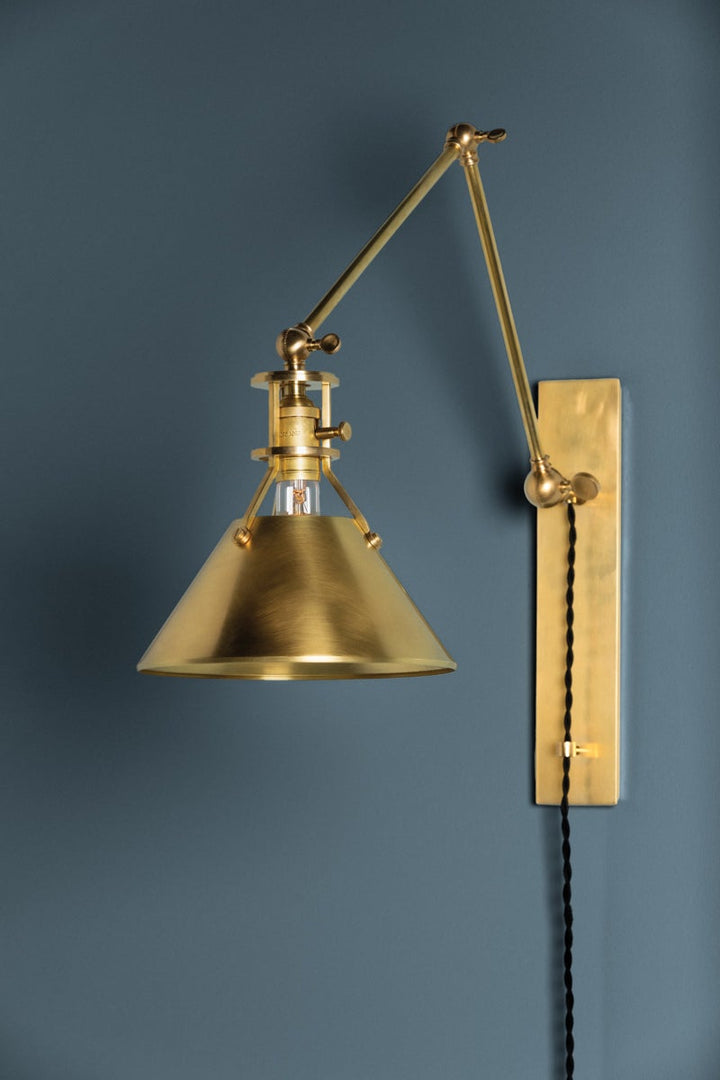 ##Antique Hardware## METAL NO. 2 Plug-in Sconce