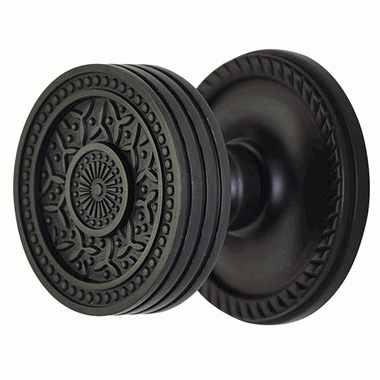 ##Antique Hardware## Georgian Roped Rosette Door Set with Rice Pattern Door Knobs (Several Finishes Available)