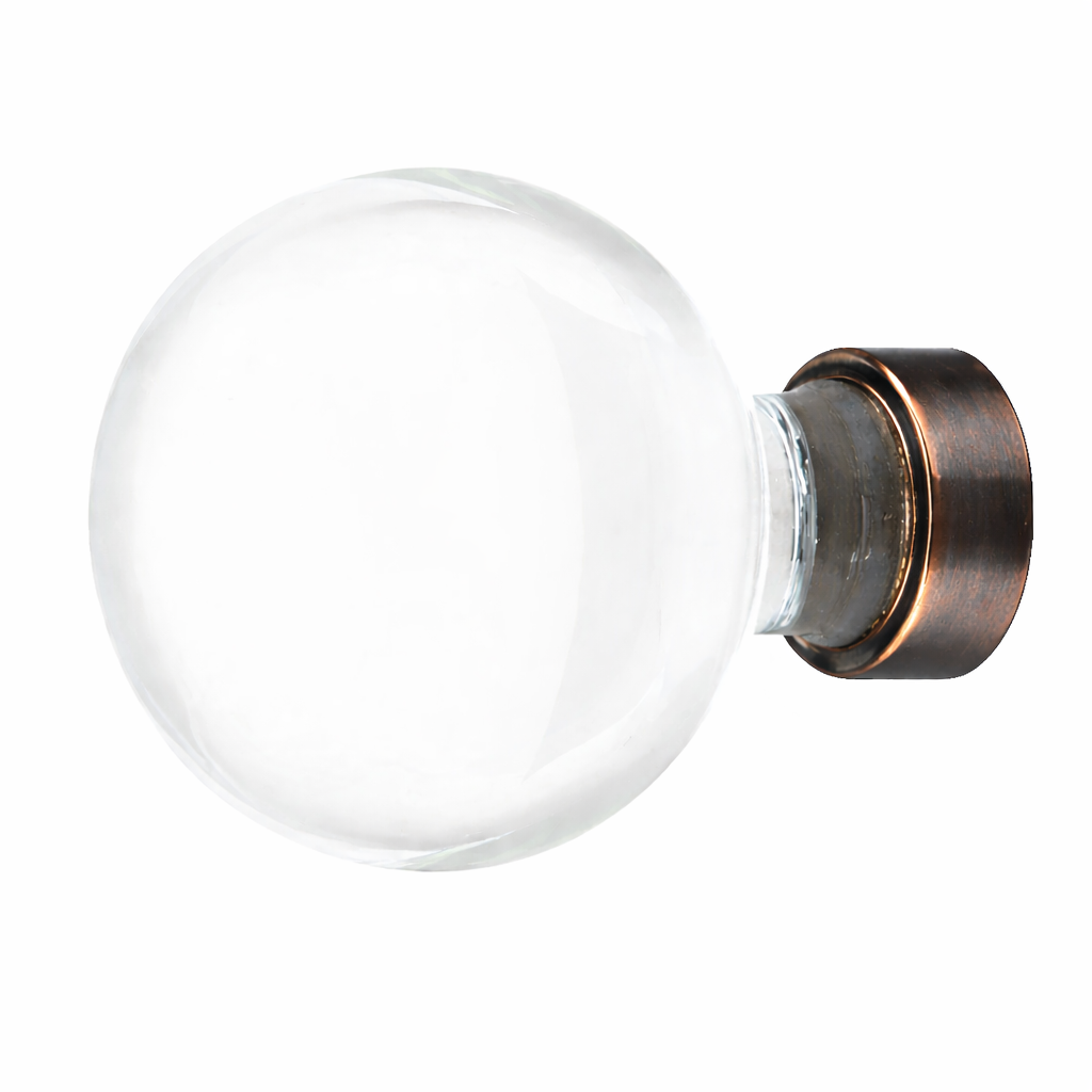 1 Inch Crystal Glass Bristol Cabinet & Furniture Knob