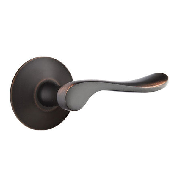 Antique Hardware Emtek Solid Brass Luzern Lever With Modern Rosette (Several Finish Options) EMTEK LEVER DOOR KNOB
