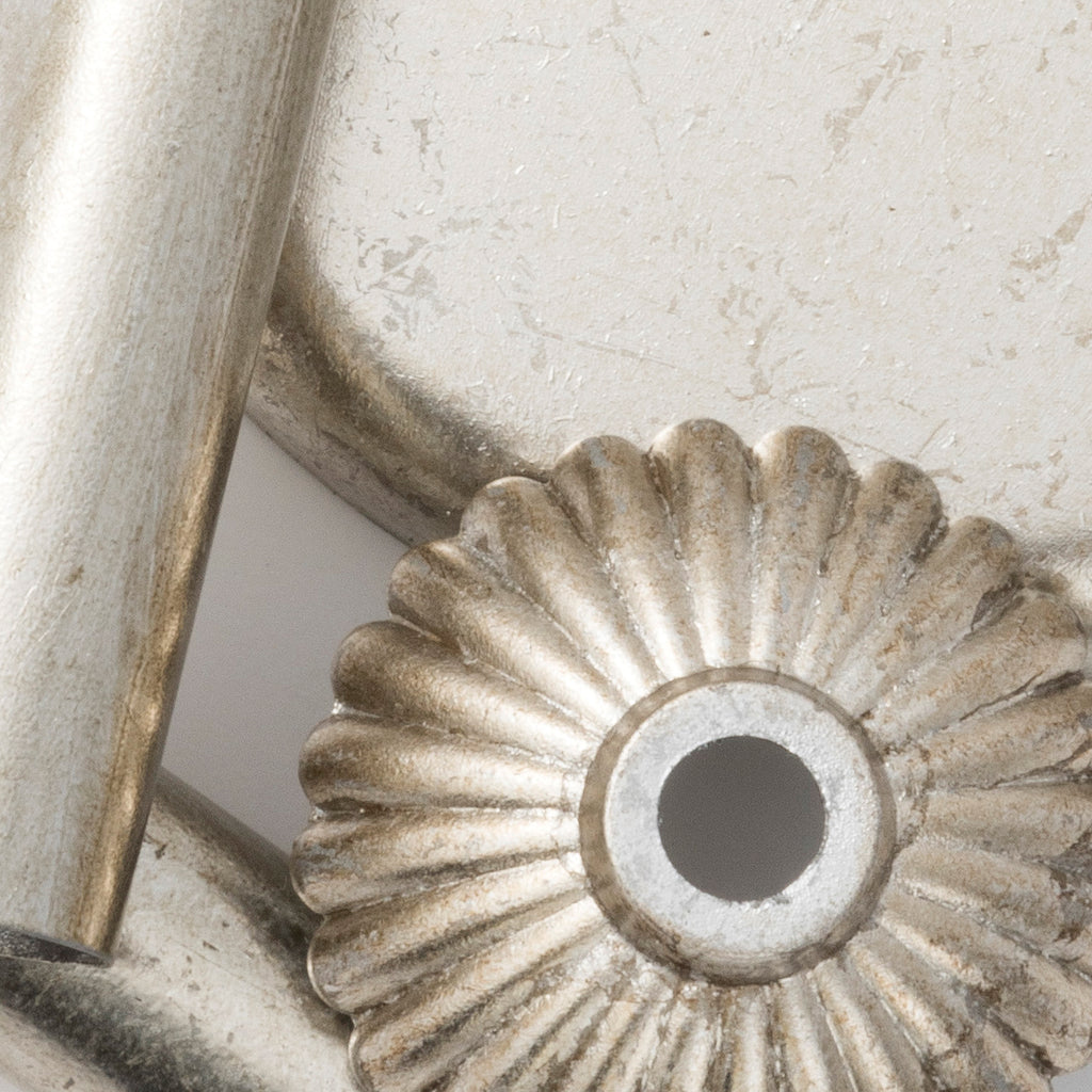 ##Antique Hardware## Ashton 6 Light Hand Cut Crystal Olde Silver Chandelier