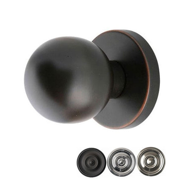 Antique Hardware Emtek Solid Brass Orb Door Knob Set With Disk Rosette EMTEK DOOR KNOB