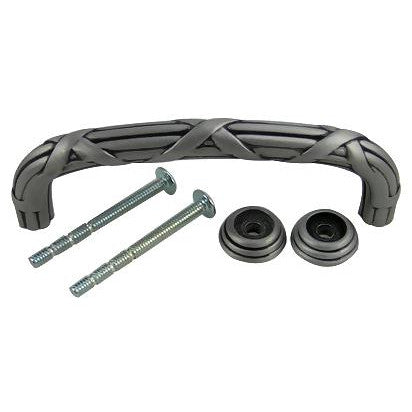 ##Antique Hardware## 4 1/2 Inch Overall (3 3/4 Inch c-c) Ribbon Reed Style Pewter Pull