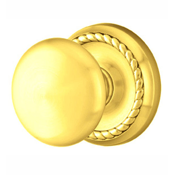 ##Antique Hardware## Solid Brass Providence Door Knob Set With Rope Rosette (Several Finish Options)