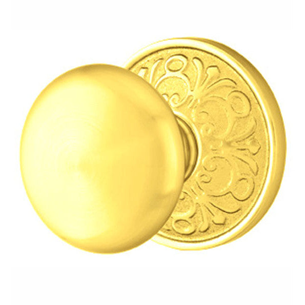 ##Antique Hardware## Solid Brass Providence Door Knob Set With Lancaster Rosette (Several Finish Options)