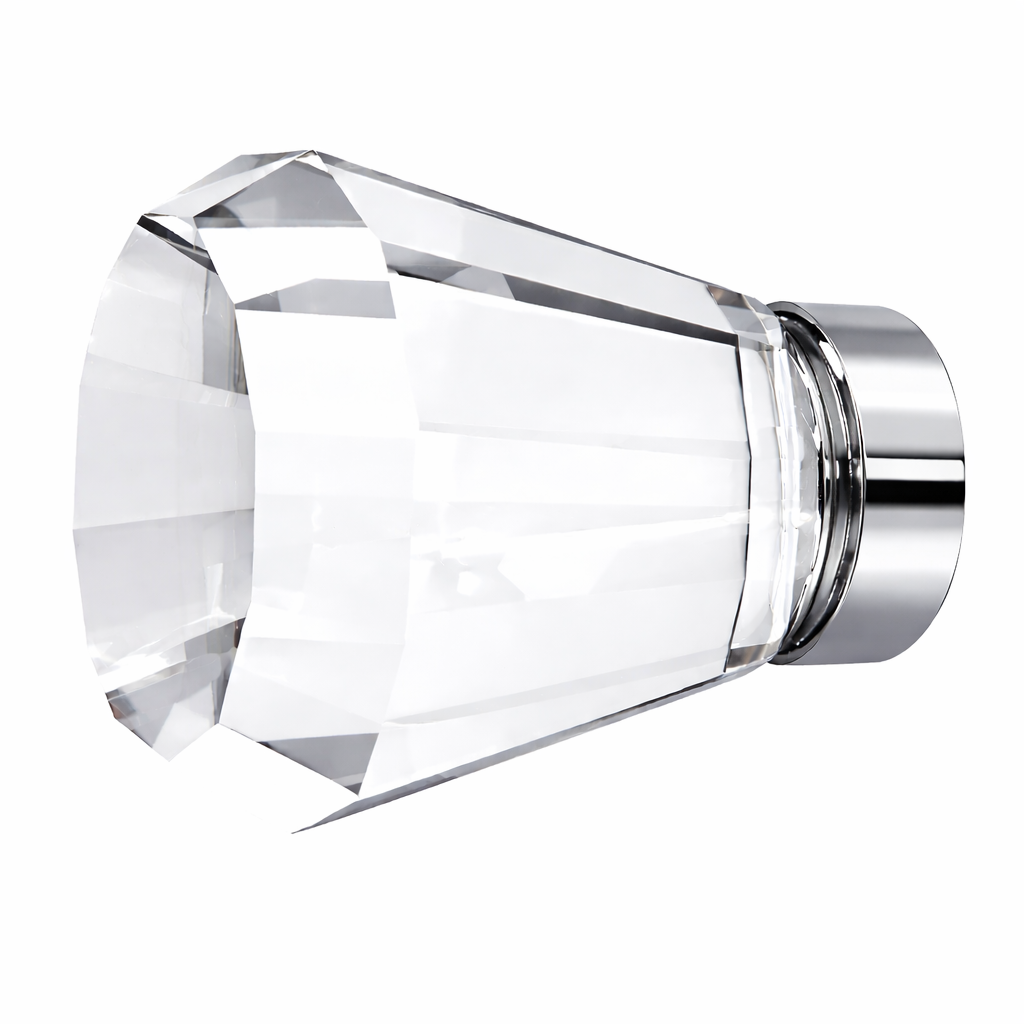 1 Inch Crystal Glass Brookmont Cabinet & Furniture Knob
