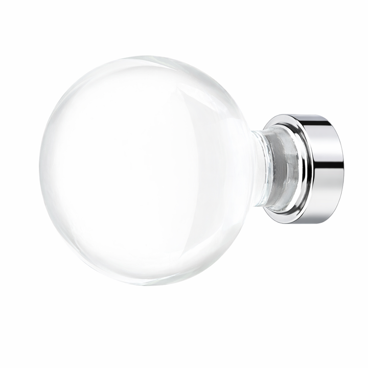 1 1/4 Inch Crystal Glass Bristol Cabinet & Furniture Knob