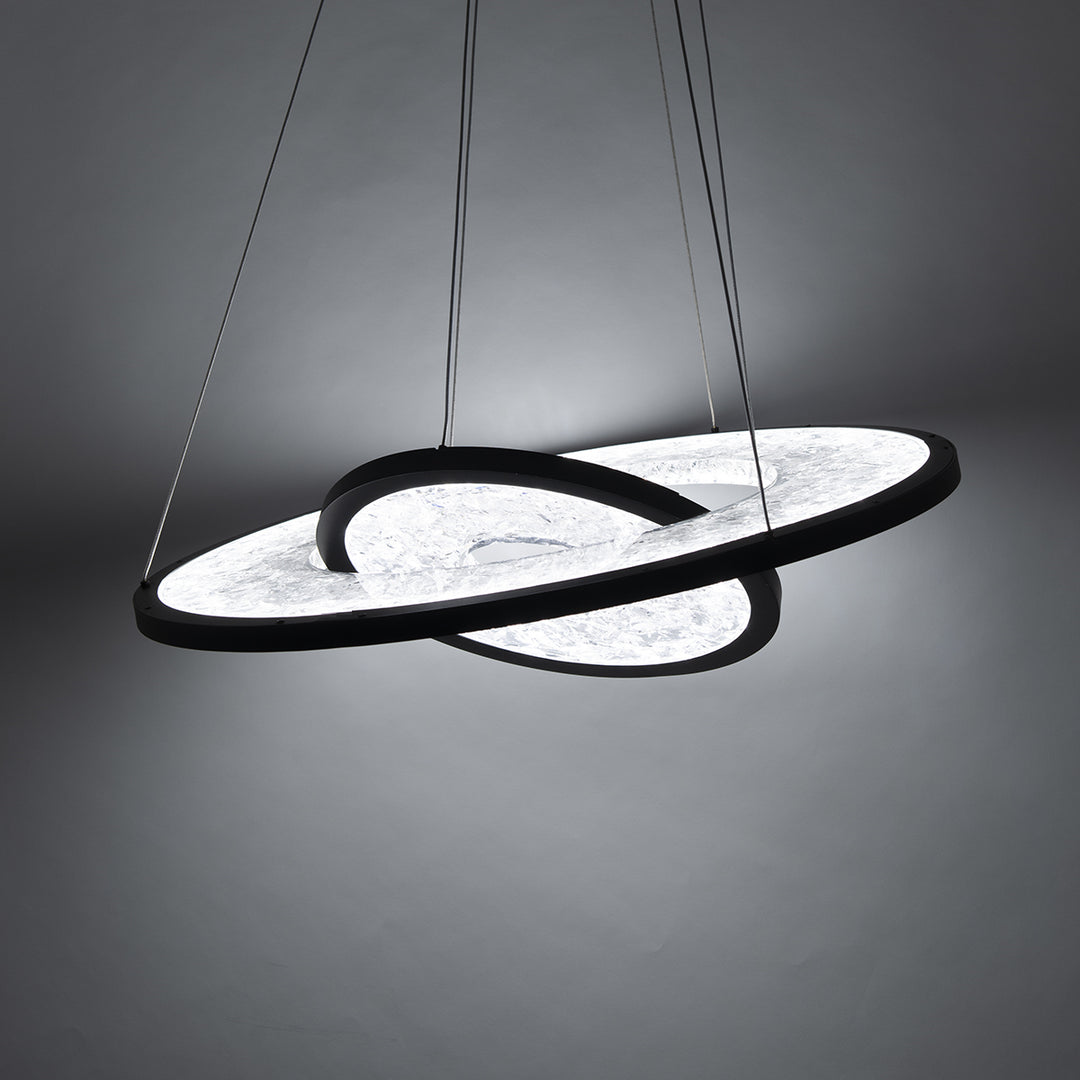 Jupiter Chandelier Ceiling Light LED 27 inch Black