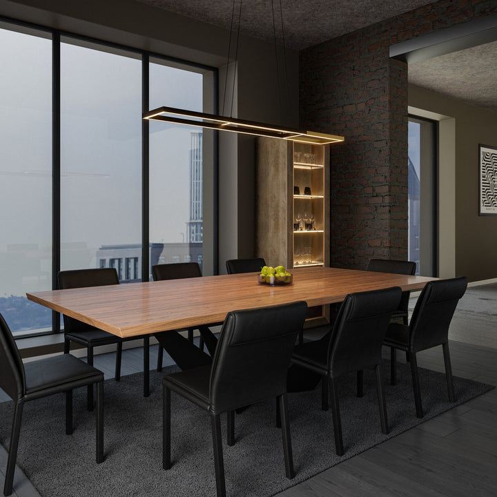 ##Antique Hardware## Double Entendre LED Linear Pendant