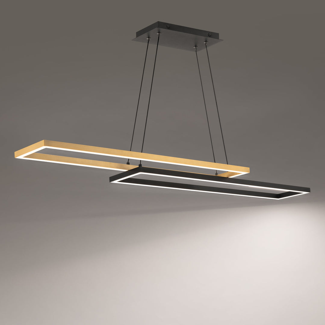 ##Antique Hardware## Double Entendre LED Linear Pendant