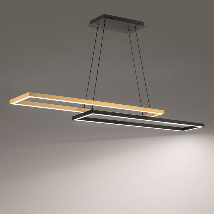 ##Antique Hardware## Double Entendre LED Linear Pendant