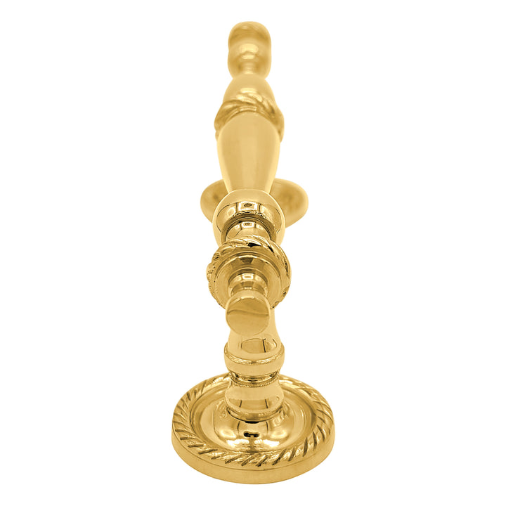 9 1/2 Inch Overall (6 Inch C-C) Solid Brass Rope Style Handle (Several Finishes Available)