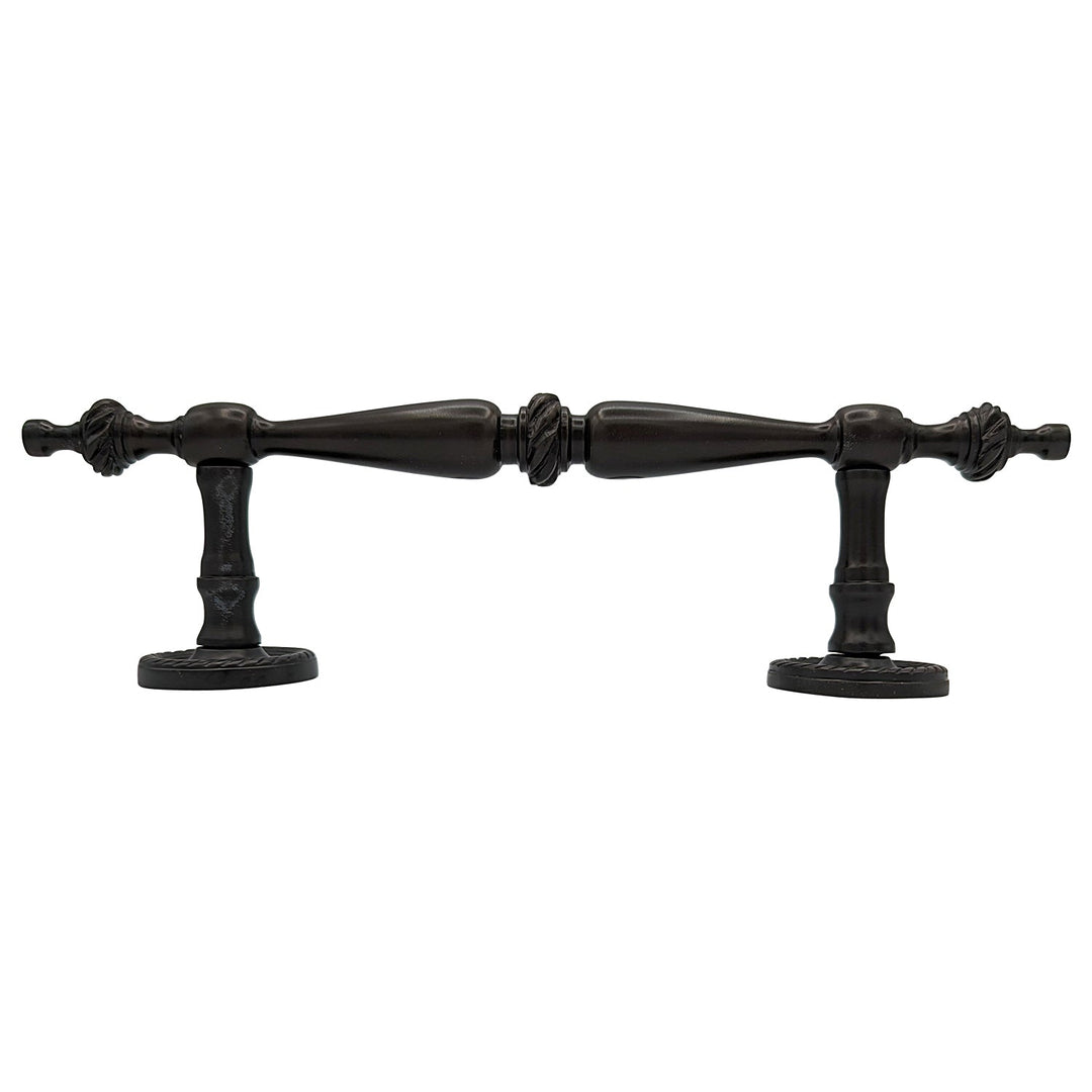 ##Antique Hardware## 9 1/2 Inch Overall (6 Inch C-C) Solid Brass Rope Style Handle (Several Finishes Available)