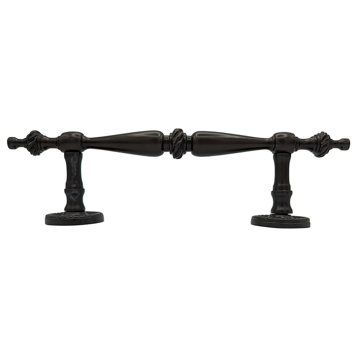 ##Antique Hardware## 9 1/2 Inch Overall (6 Inch C-C) Solid Brass Rope Style Handle (Several Finishes Available)