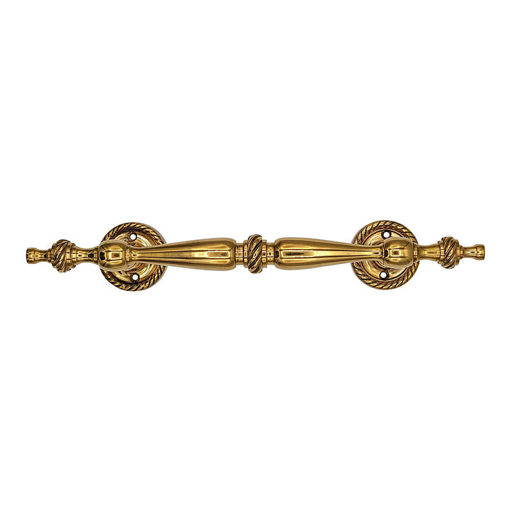 ##Antique Hardware## 9 1/2 Inch Overall (6 Inch C-C) Solid Brass Rope Style Handle (Several Finishes Available)