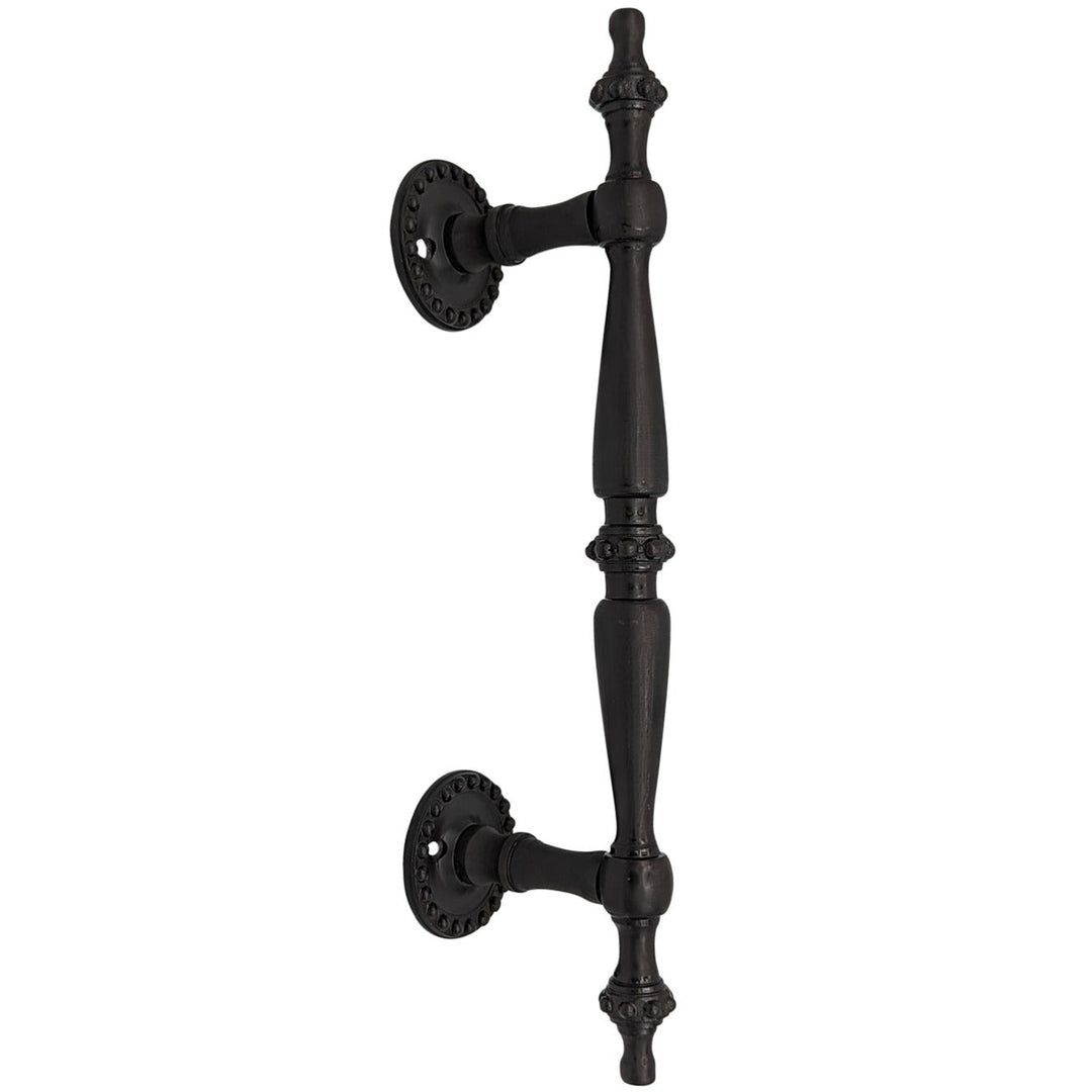 ##Antique Hardware## 9 3/4 Inch Overall (6 Inch C-C) Solid Brass Beaded Style Handle (Several Finishes Available)