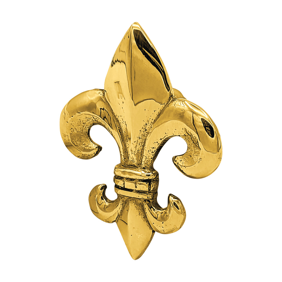2 5/8 Inch Large Oversized Antique Fleur de Lis Cabinet & Furniture Knob (Several Finishes Available)