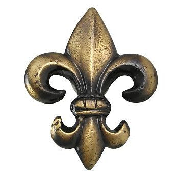 ##Antique Hardware## 1 5/8 Inch Fleur de Lis Cabinet & Furniture Knob